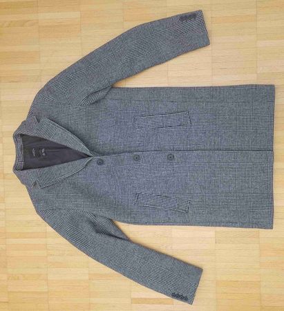 81.Veste Selected Homme carreaux gris T48 