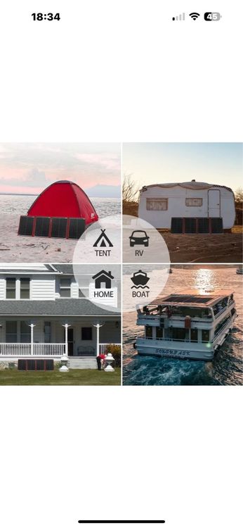 Dispositivi a energia solare: Faltbares Solarpanel, ideal fürs Camping! Neuwertig! – Nuovo e nell'imballaggio originale da Basel venduto da saly06 9