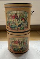Dekorative Hutschachteln mit Vogelmotiv 2er-Set, neu
