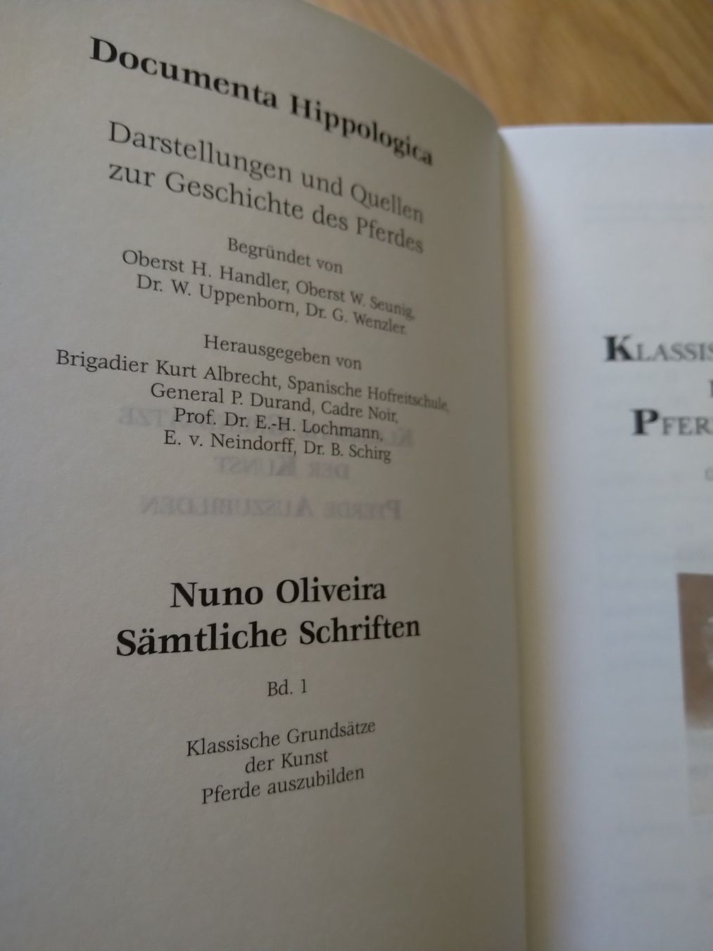 Bücher: 4 Bücher Nuno Olivera "Reitkunst" – Gebraucht aus La Sage von Blumenstrauss1 1