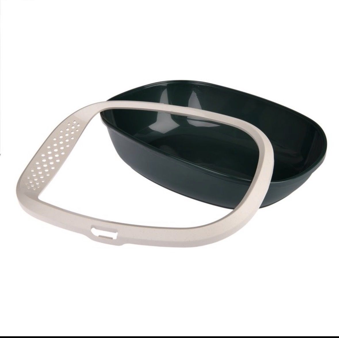 WC: Katzenschalentoilette dunkelgrün/beige – Nuovo (secondo la descrizione) da Thürnen venduto da Lilie37 1