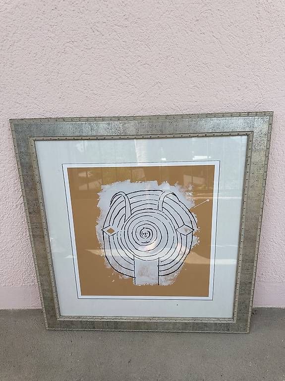 Foto & Immagini: FRAMED ABSTRACT WALL ART (CIRCA 85 X 85CM) – Usato da Zürich venduto da James_Kr
