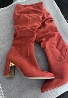 Rotebraune Tamaris-Stiefel,Gr. 40 dehnbarer Schaft