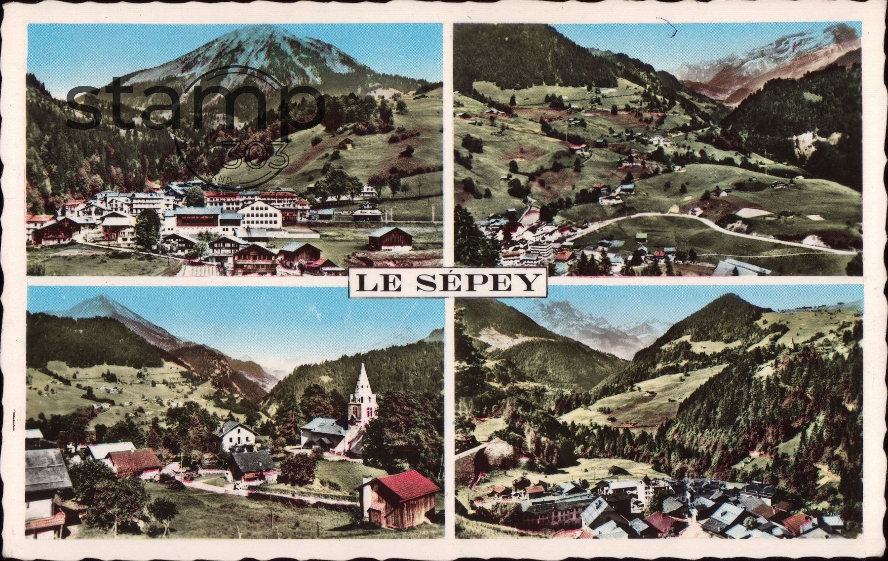 Ansichtskarten: 1960 AK Le Sépey – Gebraucht aus Eggersriet von stamp303