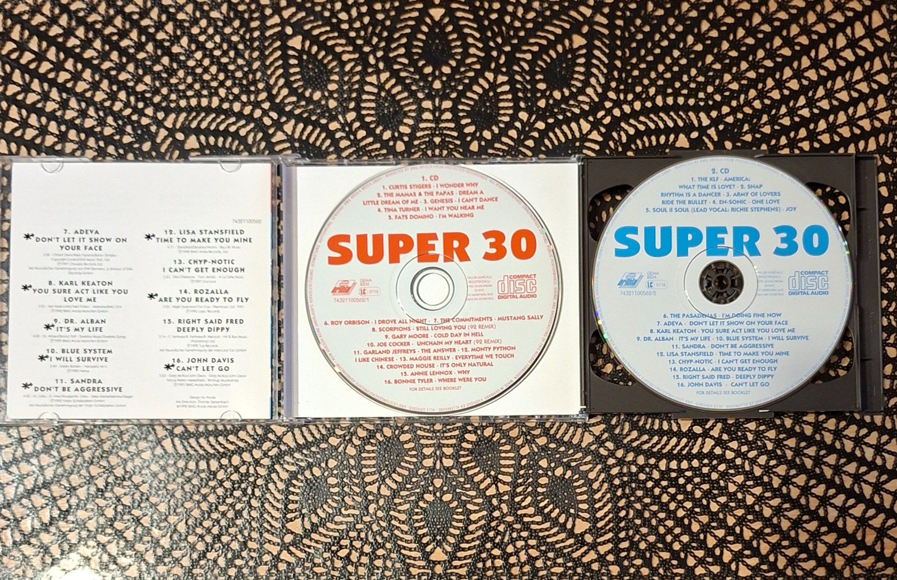 CD: Super 30 - Die Erste, 2CD Hit Compilation Sampler 1992 – Usato da Schönenberg TG venduto da breiti12 2