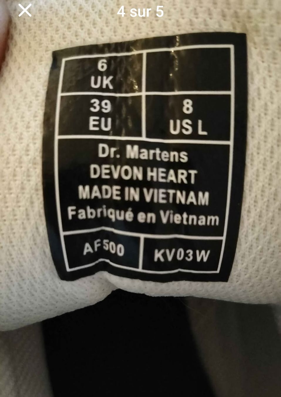 Dr. Martens Scarpe da donna: Dr Martens Devon Heart Bottes à plateforme en cuir taille 39 – Usato da Morges venduto da Naydeimy1731 3