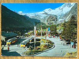 🕰️ Historische Foto-Ansichtskarte Saas Fee: Feegletscher