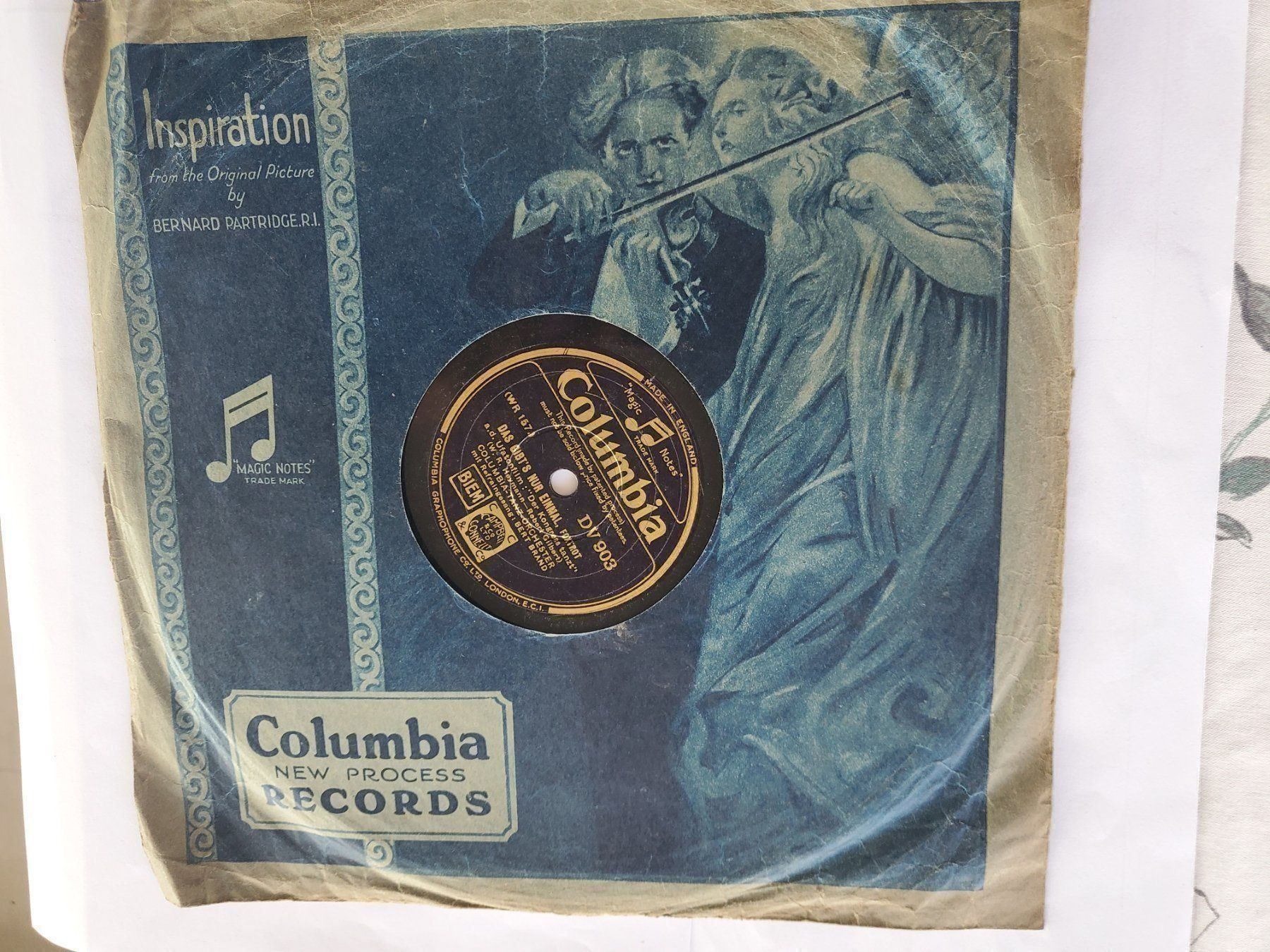 Dischi in vinile: Schellackplatte W.R. Heymann Robert Gilbert Columbia 1930 er – Nuovo e nell'imballaggio originale da Unterägeri venduto da 0alfa0 7