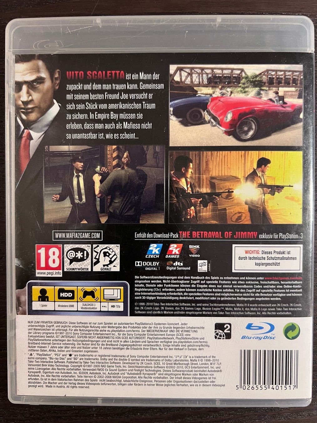 Sony Giochi: Mafia 2 – Usato da Zürich venduto da GameFreunde 1