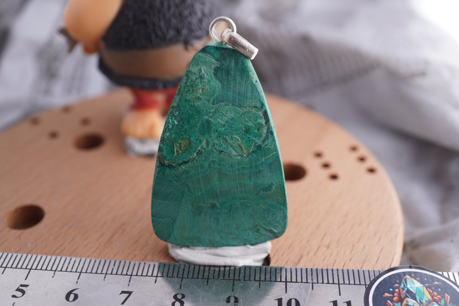 Ciondoli: Malachit   Edler anhänger    mit Silber öse   ab 5.- – Nuovo e nell'imballaggio originale da Eschenbach SG venduto da topstone 7