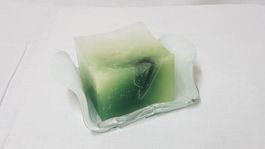 Glashalter für Kerze, quadratisch