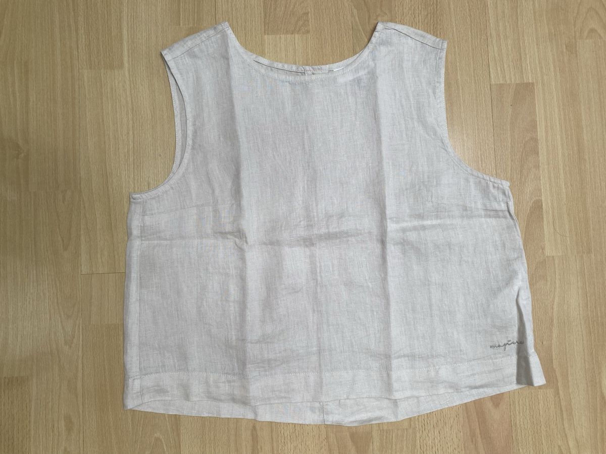 Top: MAZINE Oberteil Leinen Grau Gr. M Neu – Nuovo (secondo la descrizione) da Buochs venduto da H16 1