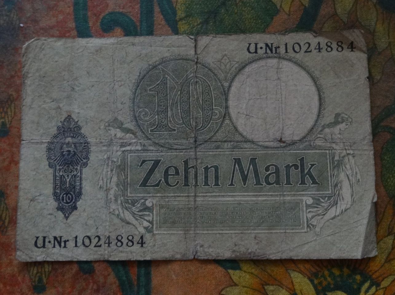 Banknoten: DEUTSCHLAND  10  Mark  1906  Billet – Gebraucht aus Romanel-sur-Lausanne von Swift13