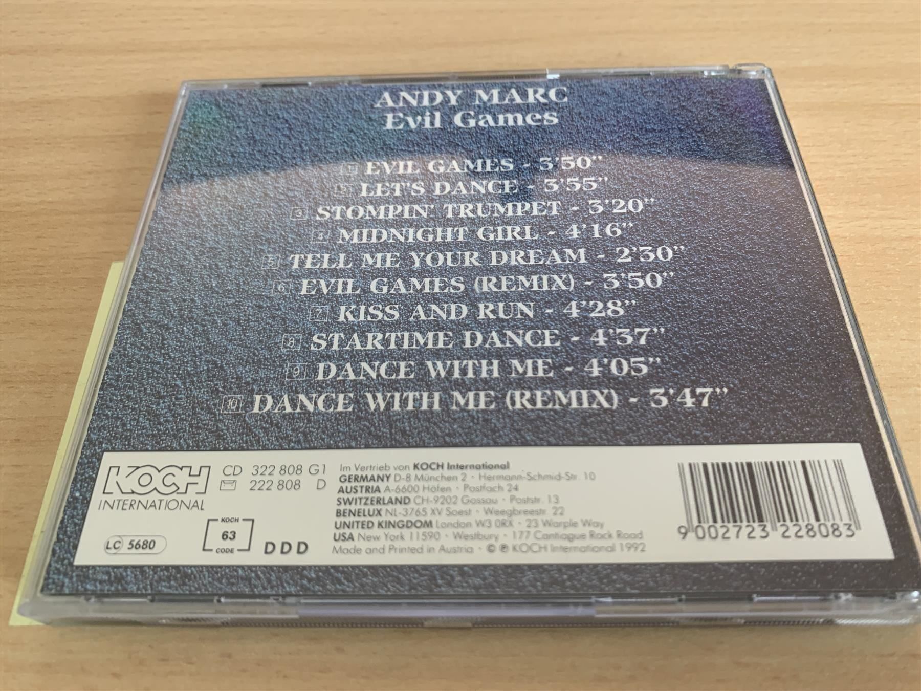 CDs: Andy Marc – Evil Games – Gebraucht aus Rikon im Tösstal von Alpenmutz 1