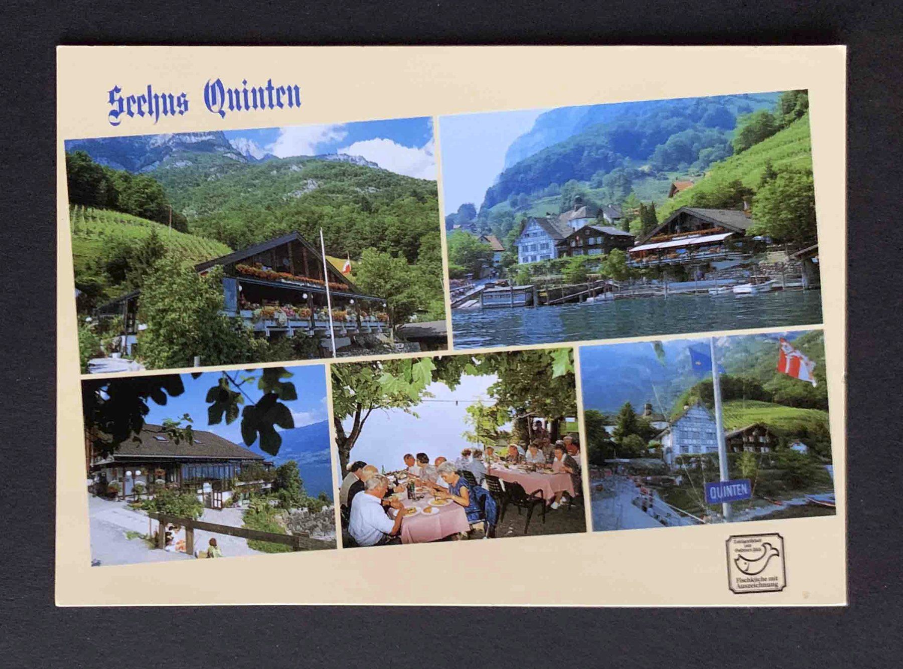 Ansichtskarten: AK Seehus Quinten Restaurant – Gebraucht aus Goldau von artelier1