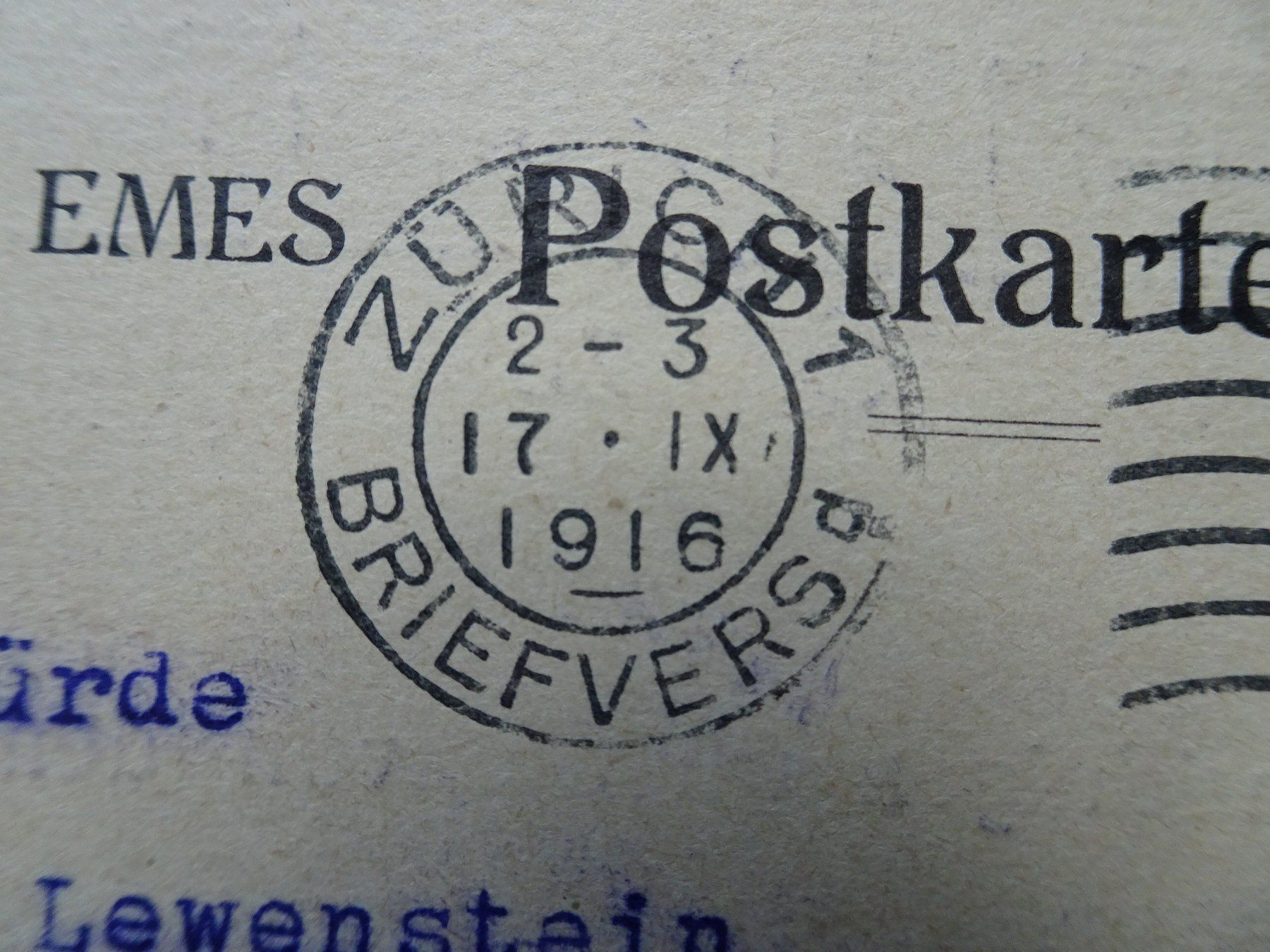 Ansichtskarten: 1916 – Gebraucht aus Aadorf von Chnorli-Furz 2
