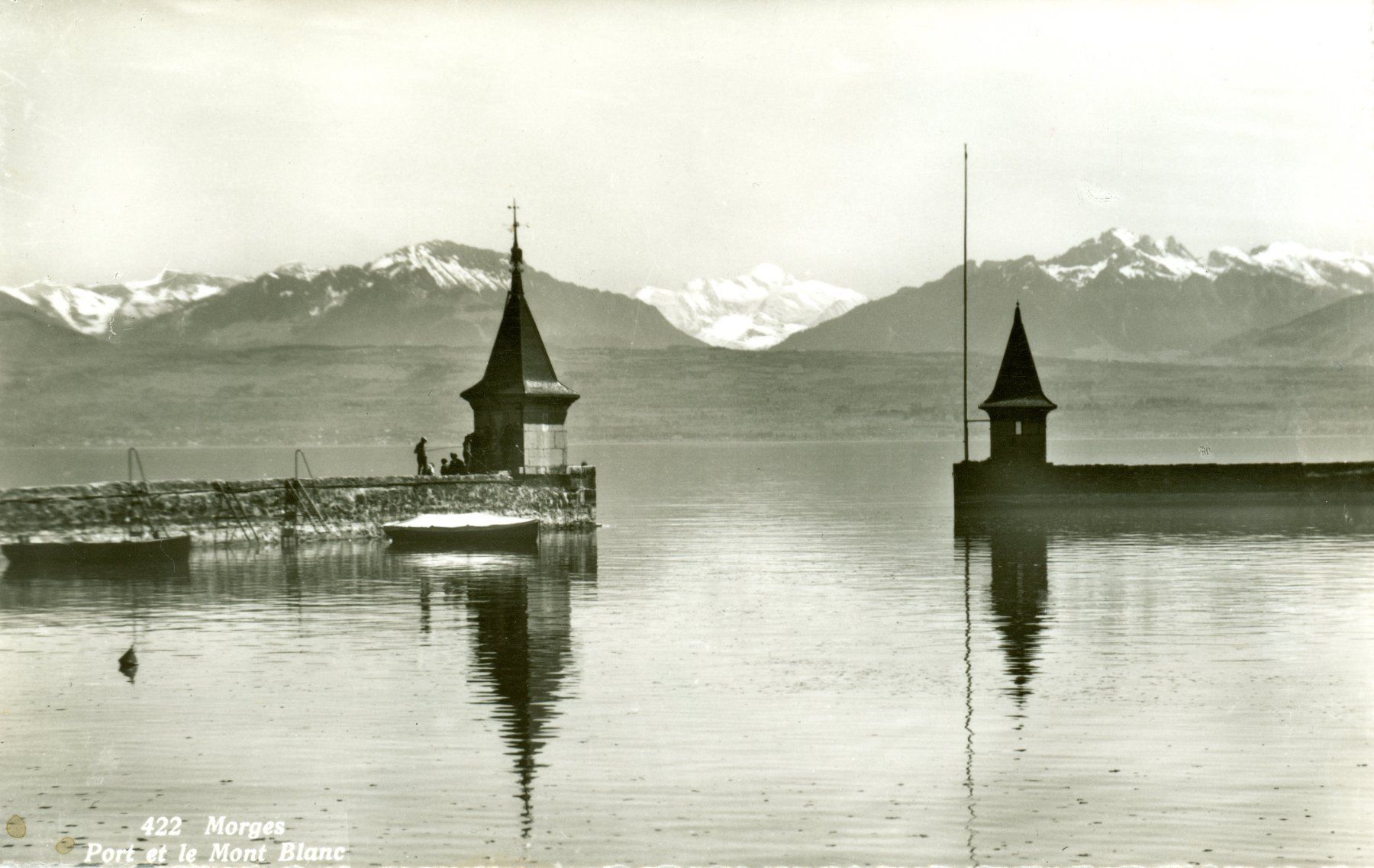 Cartoline postali: Morges - Le Port et le Mont Blanc – Usato da Chavornay venduto da SupraSenna