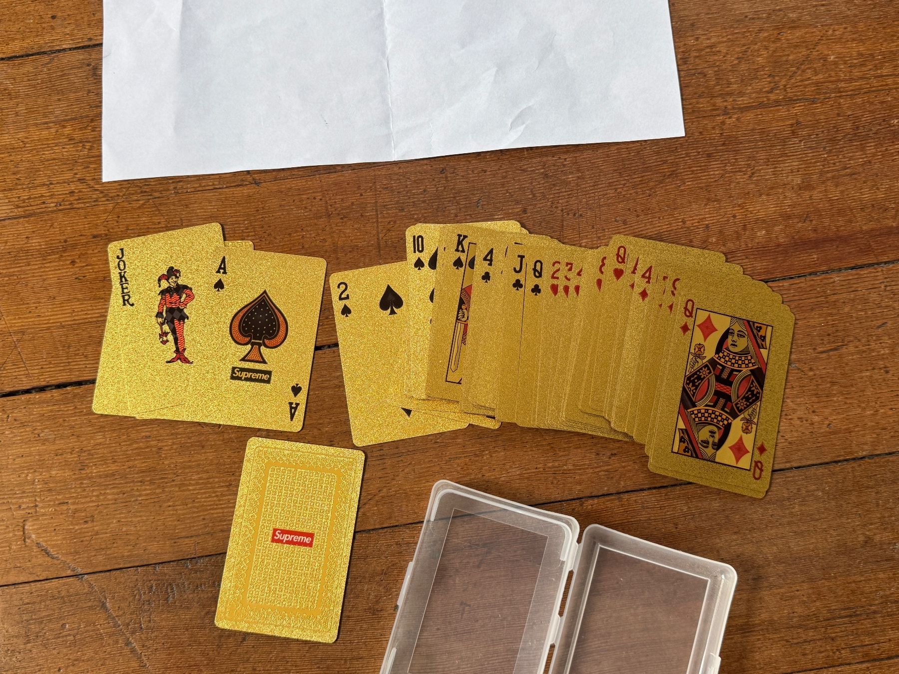 Spiele: supreme plastic poker deck cards trick magic gold – Neu und originalverpackt aus wädenswil von 112345 1