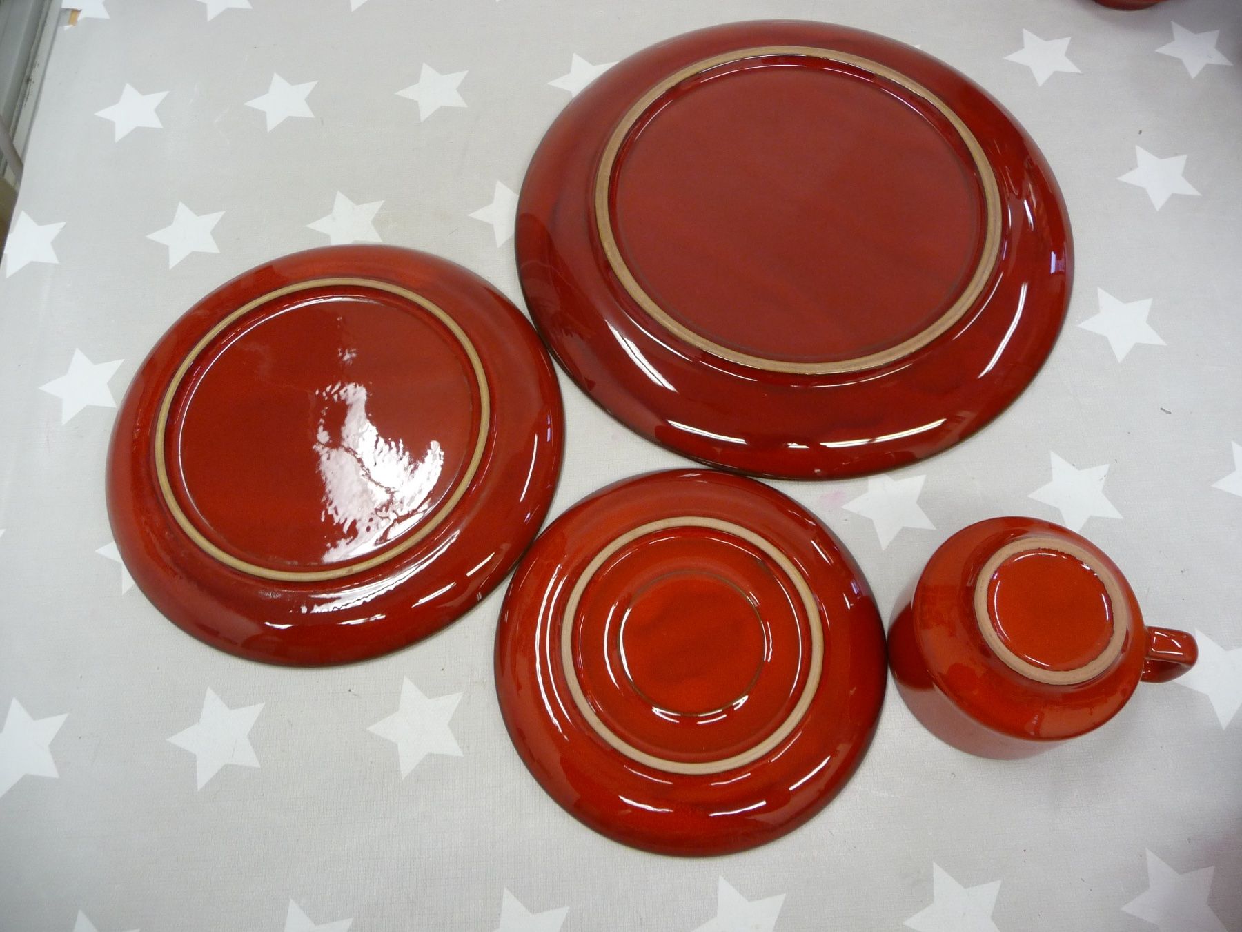 Set di piatti: rotes Geschirr Villeroy & Boch Granada? – Usato da Rafz venduto da Powacaddy 6