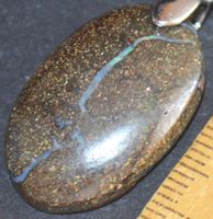 Anhänger L-4468 – Boulder Opal Cabochon – 25,5x16mm