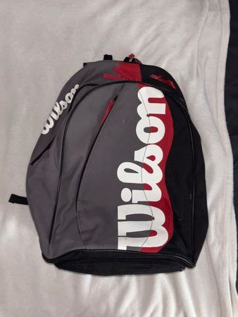 Wilson Tennis-Rucksack grau-rot