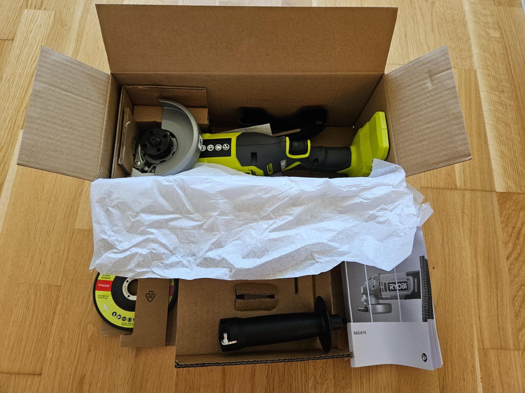 Ryobi Smerigliatrici & Lucidatrici: Ryobi flex / Winkelschleifer 115mm – Nuovo (secondo la descrizione) da Greifensee venduto da Tatau_Batterien