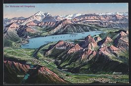 Glarus, Ortsansicht mit Ennenda, Mollis 