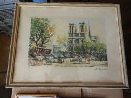 PARIS NOTRE DAME  L. RIVERA 179/500 MARCHE DES ARTISTES