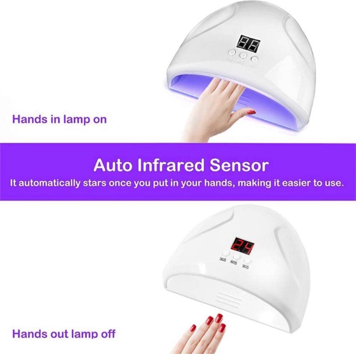 Unghie finte: Nagel Lampe LED UV Lichthärtungsgerät – Nuovo e nell'imballaggio originale da Emmenbrücke venduto da ShopDirect 2