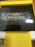 Boîte Breitling pour montre en cuir noir avec boite extérieu