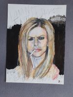 Gemälde Porträt Avril Lavigne "Frustrated" 42x30