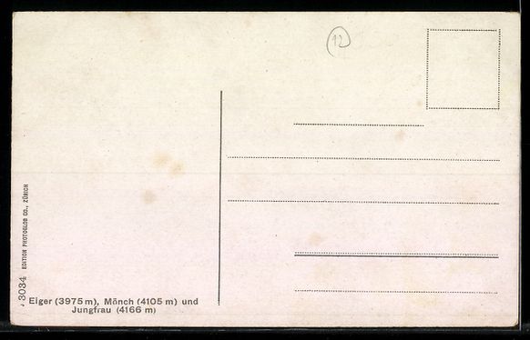 Cartoline postali: Berner Alpen, Kuhstall mit Eiger, Mönch – Usato da Berlin venduto da bartko-reher 1