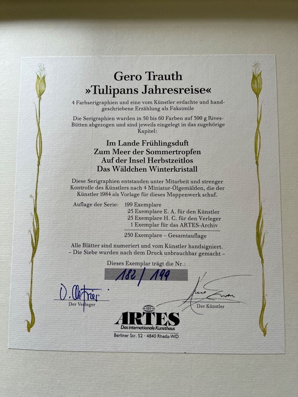 Grafica & Litografie: Gero Trauth 4 Original-Farbserigraphien limited hansigniert – Nuovo (secondo la descrizione) da Kirchleerau venduto da Dalmi220 1