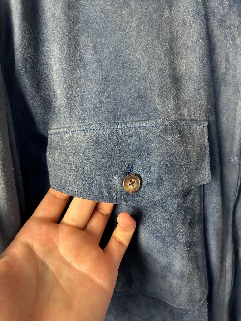 Hermès Jacken: Hermes Navy Blue Goat Suede Leather Jacket – Gebraucht aus Bern von kurtikobolt74 3
