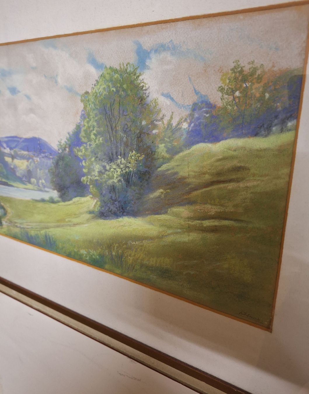 Gemälde: Gemälde Öl Landschaft von A.Haas. b. 1900 Schweizer – Gebraucht aus Fahrweid von SMILE.5 7