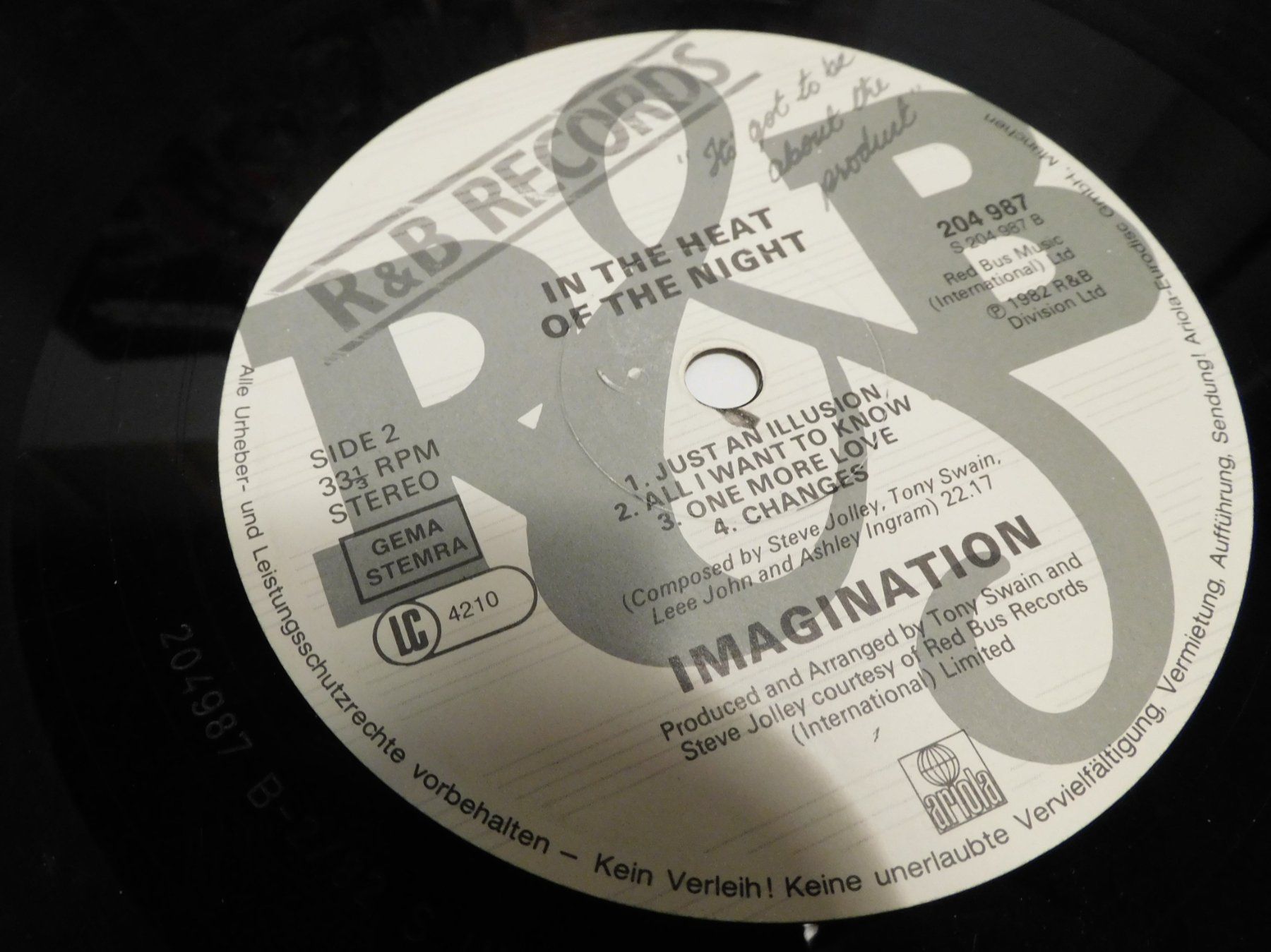 Schallplatten: LP - 1982 -  Imagination - R&B Records     LP – Gebraucht aus Sursee von 76 1
