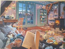 Schmidt Puzzle  " IM FERIENHAUS "  Secret Puzzle mit 15 Obi.