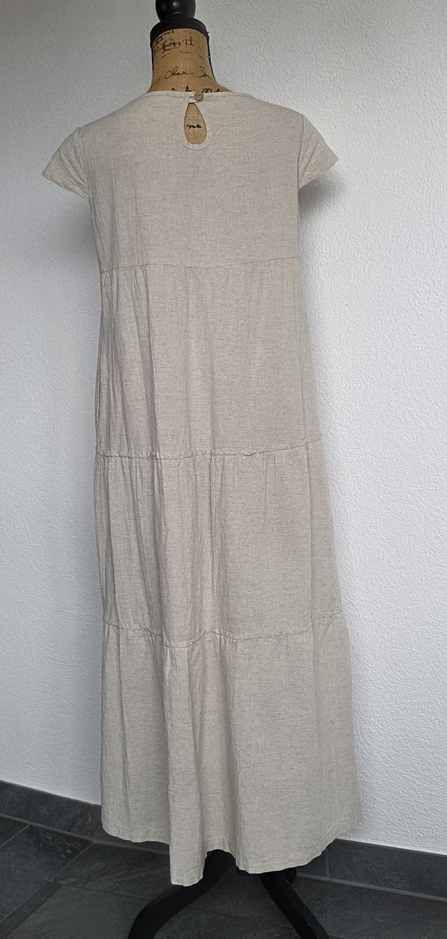 Kleider: Wunderschöne Leinen  Maxikleid  mit Spitze, Grösse S Neu ! – Neu (gemäss Beschreibung) aus Rheinsulz von Gilea 7