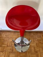 Tabouret de bar rouge hauteur réglable bon état