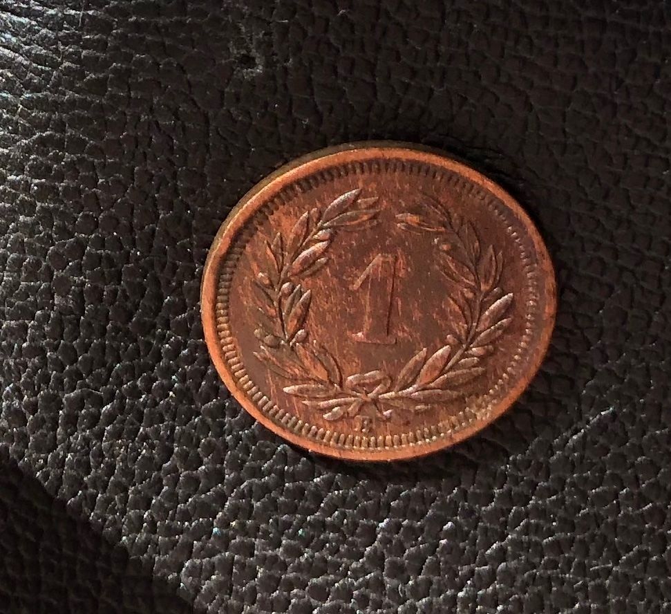 Tutti le monete: 1891 - 1 RAPPEN UNZ – Nuovo (secondo la descrizione) da Courgenay venduto da Kolfree 1
