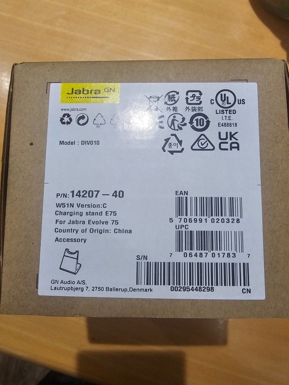 Jabra Caricabatterie: Jabra Ladestation zu Evolve E65/75 (DIV010) – Nuovo e nell'imballaggio originale da Zollbrück venduto da gueschu01