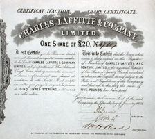 Charles Laffitte & Company Ltd - 1866