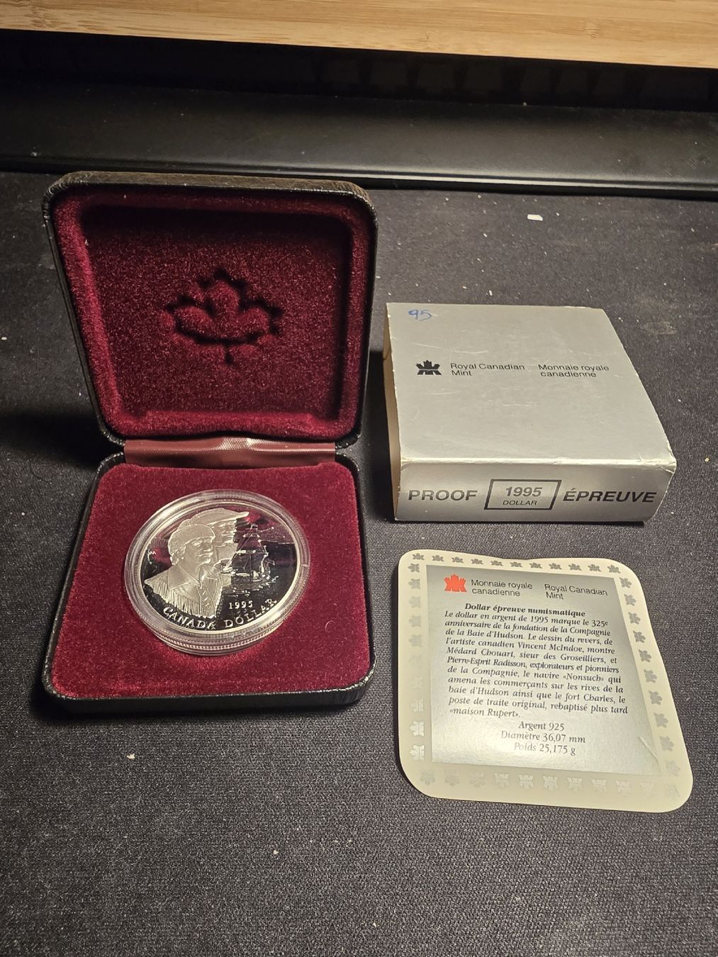 Tutti le monete: Royal Canadian Mint, Ag 925, 1995 – Usato da Farvagny-le-Petit venduto da Aeternitas_FS 4