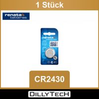 Renata CR2430 Lithium Knopfzellenbatterie - 1 Stk.