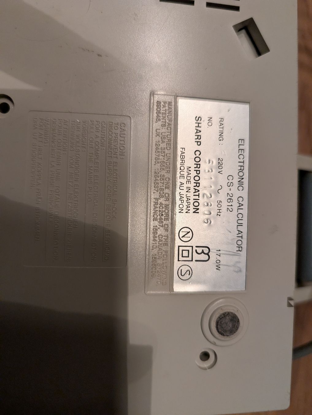 Sharp Calcolatrici tascabili: Sharp Compet CS-2612 Rechner – Usato da Hasle LU venduto da Thko 1