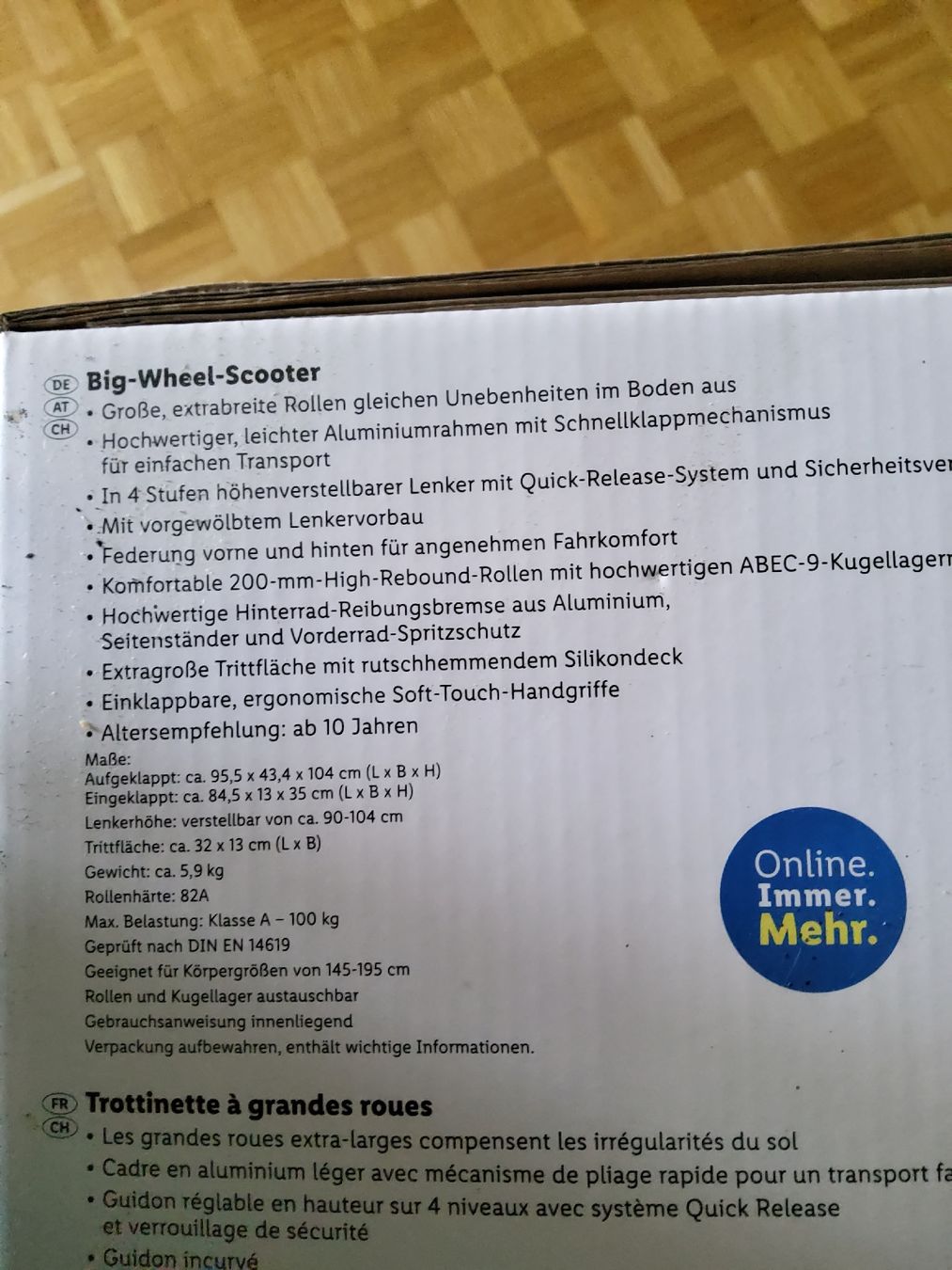 Kickboard: Trottinett / Tretroller/ Kickboard – Nuovo e nell'imballaggio originale da Wettingen venduto da Allesbesetzt 1