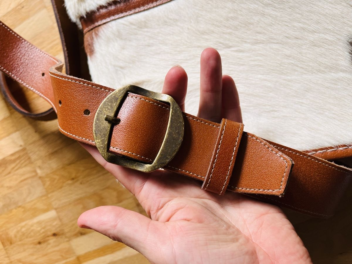 Taschen: Ledertasche mit Fell Schulthek Spezialfassung – Gebraucht aus meilen von mer_2qj9 2