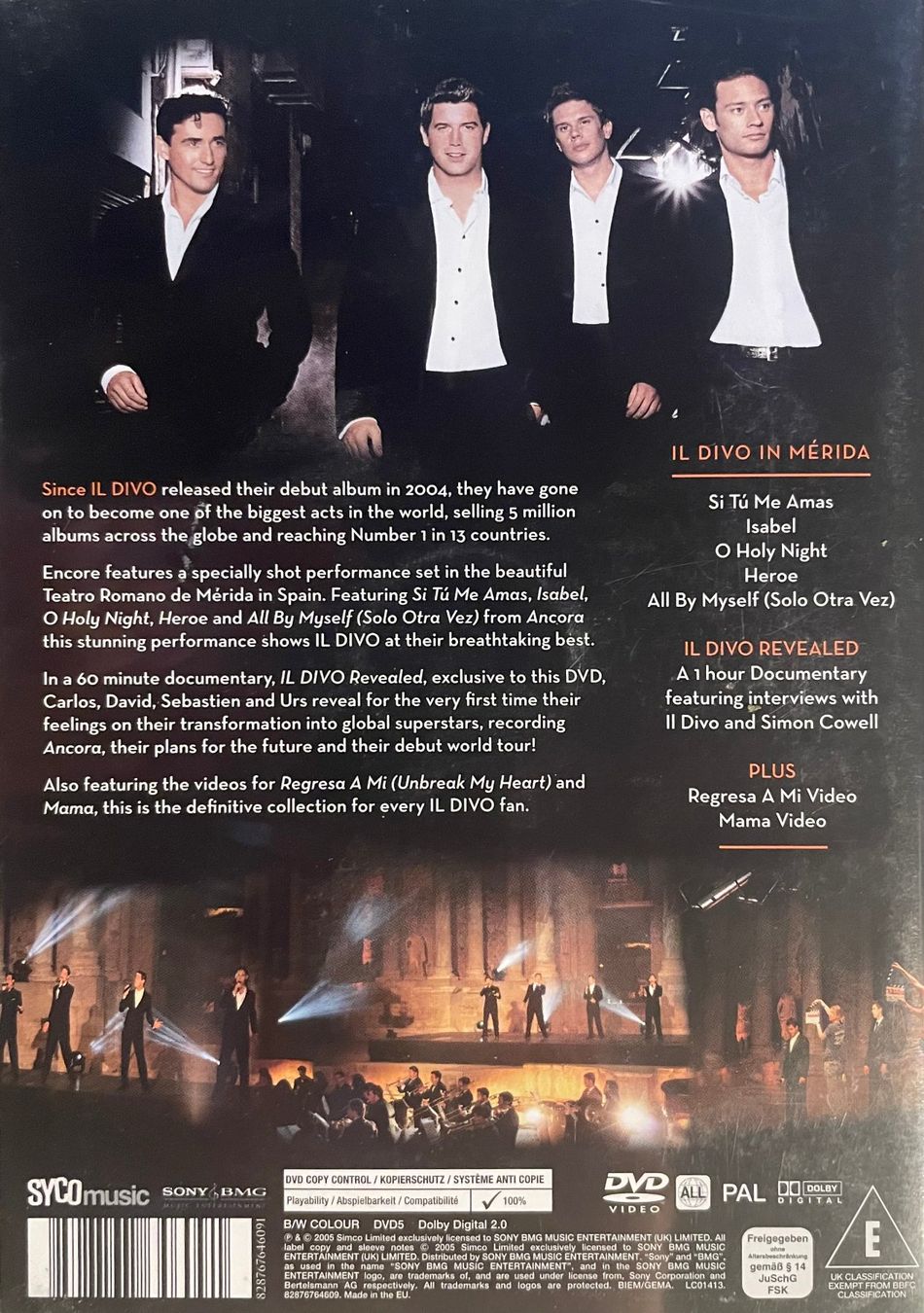Tutti i DVDs: Il Divo - Encore (DVD) – Usato da Brunnen venduto da Barfly5 1