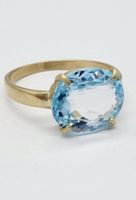 Goldring 585, Blauer Topas, Gr. 56 (17.8 mm)