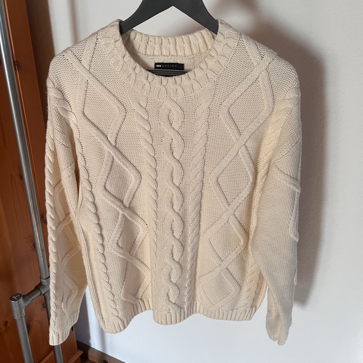 Asos Pullover & Sweatshirts: ASOS cream cable Knitjumper – Gebraucht aus Diepflingen von ldvintagestreetwear